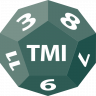 The Mini Index Logo - a D12 with TMI written on it.